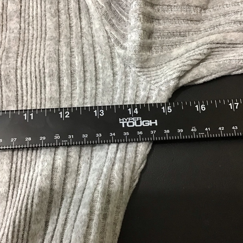 GB Gianni Bini Gray Ribbed Skater Circle Dress M - Picture 5 of 9